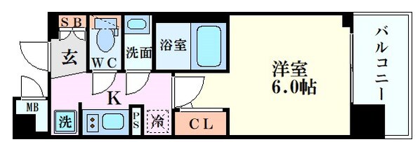 エステムプラザ福島ジェネルの物件間取画像